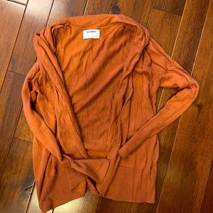 NEVER WORN! Rust colored, light weight cardigan